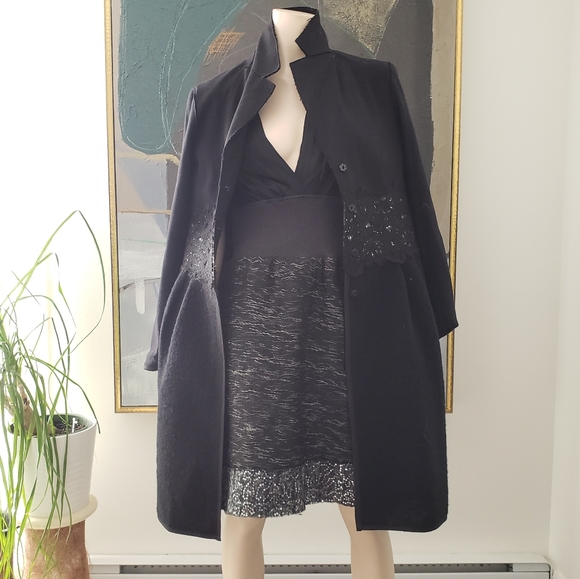 Philosophy di Alberta Ferretti | Coat and Dress Set with Lace and Sequin Details - Picture 3 of 16